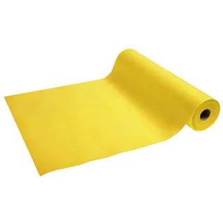 Pronappe Tischdecke R732424I 4er Pack Einweg-Tischläufer aus Spunbond-Vlies Länge 24m Breite 0,4m (pro Rolle) vorgeschnitten alle 1,20m Farbe Gelb