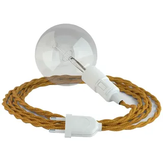 Creative Cables Tm05 5 M Hängelampe - Gold / White - One Size