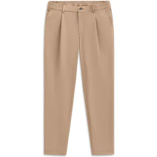 bugatti Bundfaltenhose »Tapered Fit« mit Flexcity Performance Stretch, beige