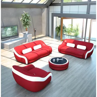 3 Sitzer (ohne 2+1) Sofa Couch Polster Couchen Sofas Leder Sitz Design XXL Big