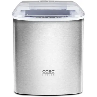 CASO Design CASO IceChef Pro - Eiswürfelmaschine, für eine schnelle Eiswürfelbereitung in 6-13 min., produziert ca. 500 g Eiswürfel pro Stunde, Eiswürfelbereiter aus Edelstahl, inkl. Eisschaufel