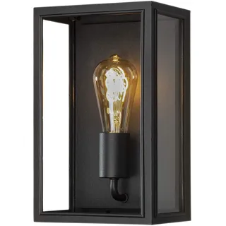 Konstsmide Außenwandleuchte Aluminium, Glas, Metall, Stahl 30,0 cm ohne Leuchtmittel schwarz