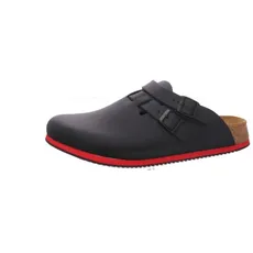 Bild von Clog Kay Superlauf, WB, Naturleder, schwarz/rot , normal, Schwarz, 41