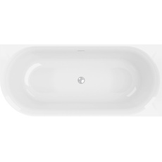 Bild Badewanne Mince Corner 180 x 80 cm Sanitäracryl, schwarz-weiß links