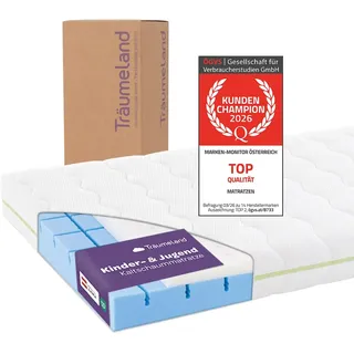 Träumeland Kindermatratze Schlummerland Air, Größe: 120x200,15 cm | Matratze für Kinder - Oeko-TEX Zertifiziert - wendbar & atmungsaktiv - Allergiker geeignet | Made in Austria