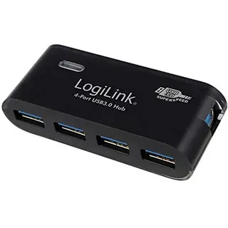 Logilink USB 3.0 hub 4-port black USB-Hubs - USB 3.2 - 4 - Schwarz