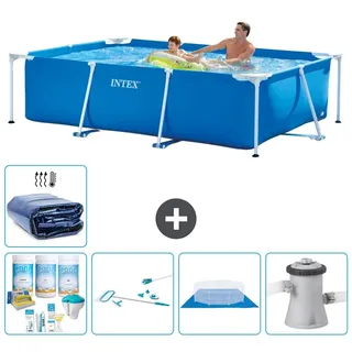 Rechteckiger Frame Pool - 260x160x65 cm - 6-teilig S20036 - Blau