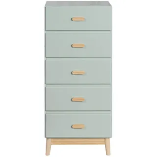 Mobili Rebecca Kommode Grün Holzwerkstoff, Rechteckig, 40x115x50 cm - Sideboards, Kommoden