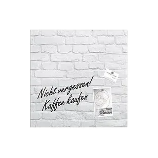 SIGEL Glas-Magnettafel artverum® 48,0 x 48,0 cm White-Klinker