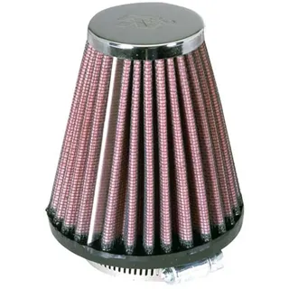 K&N RC-1200 KFZ und Motorrad Universal Chrom Filter Rot