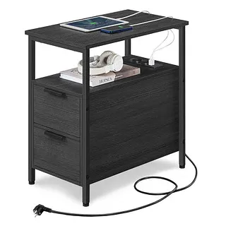 VASAGLE Beistelltisch anthrazit 35,0 x 60,0 x 61,0 cm