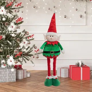 ACTOYS Weihnachtswichtel, 21 in, Weihnachtsmann, Schneemann, Rentier mit Teleskopische, Weihnachtself zum Ausziehen, Wichtel Groß, Weihnachtsdekoration, Christmas Decorations (N2)