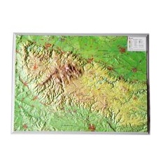 Georelief 3D Reliefkarte Harz - klein