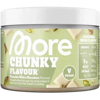 MORE Nutrition Chunky Flavour Pistachio White Chocolate 150 g
