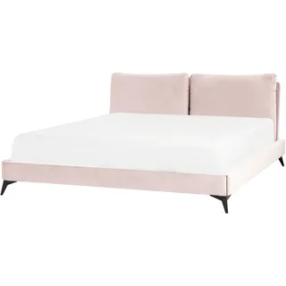 Beliani Polsterbett Rosa 180 x 200 cm