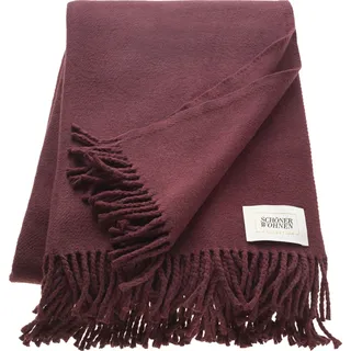 Schöner Wohnen Basics Kuscheldecke 140 x 200 cm Lila