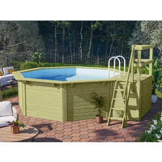 Karibu Pool Modell X1 400 x 400 cm inkl. Sandfilteranlage und Skimmer
