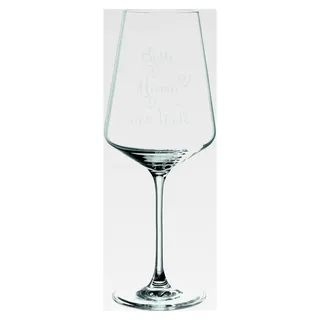 Leonardo Puccini Weinglas 560ml mit Gravur "Beste Mama der Welt" - Rot- & Weißwein – Geschenkidee für Muttertag, Weihnachten oder Geburtstag