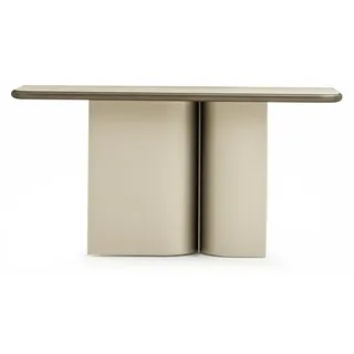 Schminktisch Kommode Konsolentisch Tisch Beige Moderne Möbel 150x45x75cm - Beige