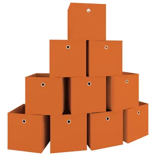 VCM Faltbox 27 x 28 x 27 cm 10-tlg. orange