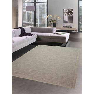 CARPETIA Indoor & Outdoor Teppich Sisal Optik Balkon Küche Terrasse Wohnzimmer - beige grau Größe 140x200 cm