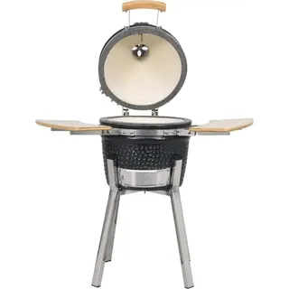 vidaXL Kamado Grill BBQ Smoker Keramik 33 cm - Schwarz