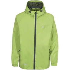 Trespass Unisex Erwachsene Qikpac Jacket Kompakt Zusammenrollbare Wasserdichte Regenjacke, Grün (Leaf), XS