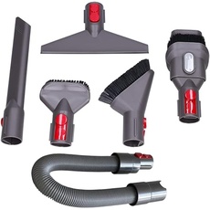 Zubehör Set Ersatz 6 Stücke für Dyson Bürste mit Verlängerungs-Schlauch, Düse Set Dyson V7 V8 V10 V11 V15 SV10 SV11 | Ersatzteile für Dyson Staubsauger, Perfekte Passform und gründliches Saugen