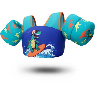 Zeraty Kinder Schwimmflügel für Kleinkinder Floaties Kinder Schwimmen Arm Band mit Schulter Harness Arm Wings, Schwimmen Aids Jacke für 20-50 lbs/2-6 Jahre alt Jungen/Mädchen