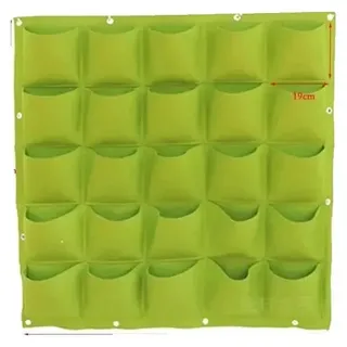Vertikale Anbaubeutel, umweltfreundliches Material, platzsparendes Design, Grün 25 Taschen