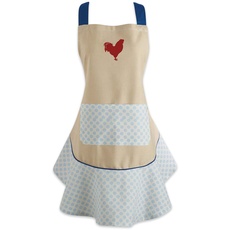 DII Rise and Shine Rooster Collection 100% Baumwolle für jeden Tag, Roter Hahn, Apron, 3