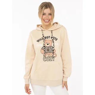 Zwillingsherz Wild But Cute Hoodie Beige S/M