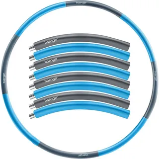baenger Hula Hoop Reifen Erwachsene Edelstahlkern Hullahub Reifen zum Abnehmen für Anfänger & Fortgeschrittene [1,2 KG] inkl. eBook