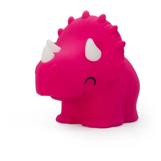 [D]hink DHINK – LED-Nachtlicht Triceratops – Nachtlicht aus Silikon für Baby- und Kinderzimmer – Nachttischlampe für Kinder – Geschenk zur Geburt, Rosa