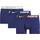 Nike Trunk 3pk Unterwäsche Bv-clege Grey/Blue Void/Bur Crush M