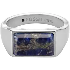 FOSSIL Herren All Stacked Up Edelstahl Siegelring, JF04726040