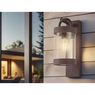 meine wunschleuchte LED Außenwandleuchte Rostoptik, Landhausstil Wand-Laterne Terrassenbeleuchtung