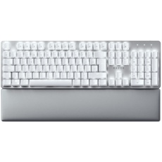 Razer Pro Type Ultra – Mechanische kabellose Tastatur für ultimative Produktivität (gelbe Tastaturschalter, leise und linear, Dongle für mehrere Geräte, Bluetooth), ES-Layout | Weiß