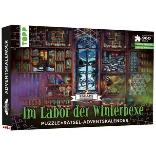 Frechverlag Puzzle-Rätsel-Adventskalender Im Labor der Winterhexe 2023