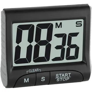 TFA Digitaler Timer Kurzzeitmesser schwarz