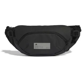Adidas Unisex Adidas HYBRID WAISTBAG, Black/Reflective Silver, One Size