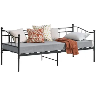 [en.casa] Tagesbett Schwarz