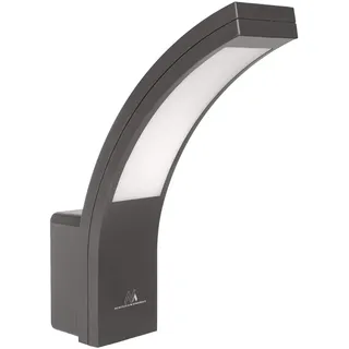 Maclean Brackets LED Außenwandleuchte grau 10 W 800 lm IP54