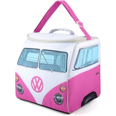 Board Masters - Volkswagen Isolierte Kühltasche-Box-Thermotasche-Campingcooler-Picknicktasche T1 Bulli Bus (Pink)