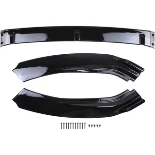 Frontspoilerlippe Front Spoiler Lippe Stoßfänger Frontlippe Spoilerlippe Frontspoiler Frontstoßstange Splitter Frontstoßstangenlippe Seitenlippensplitter schwarz für Golf 7 Variant Golf VII 2012-2019