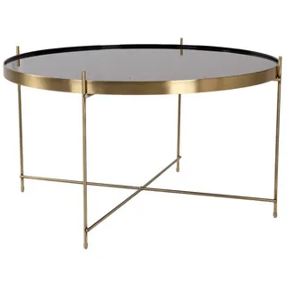 VCM Couchtisch Gold/Bronze Stahl 70 x 40 cm