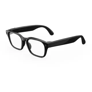 Meta Glasses, Adventurer AI Glasses Standard, Schwarz, Gläser: Transparent | Rechteckig, 12-MP-Kamera, Videos in 3K, 6 Mikrofone, Unisex, anpassbar, Brillenglasoptionen, Tech, Sonnenbrille, Bluetooth