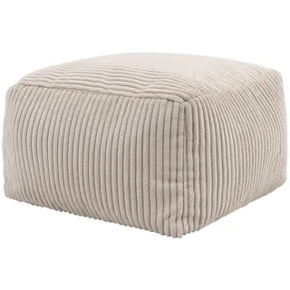 I.C.O.N. icon Sitzpouf, Beige, Textil, Quadratisch, 40x24x40 cm, Hergestellt in Deutschland, Oeko-Tex® Standard 100, Reach, Wohnzimmer, Hocker, Poufs