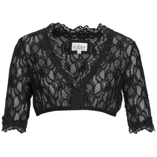 Nübler Dirndlbluse 3/4 Arm Laura, schwarz, 46