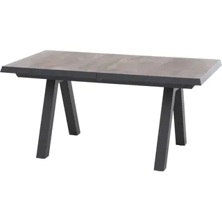 Siena Garden Gartentisch ausziehbar Keramik Washed Grey 90 cm x 160 cm